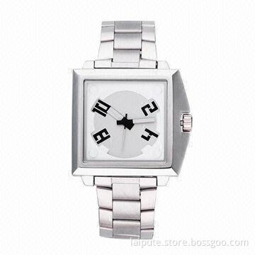 Classic Wholesale Stainless Steel Men's Gift Watch with IPS Plating, CE and RoHS Marks
